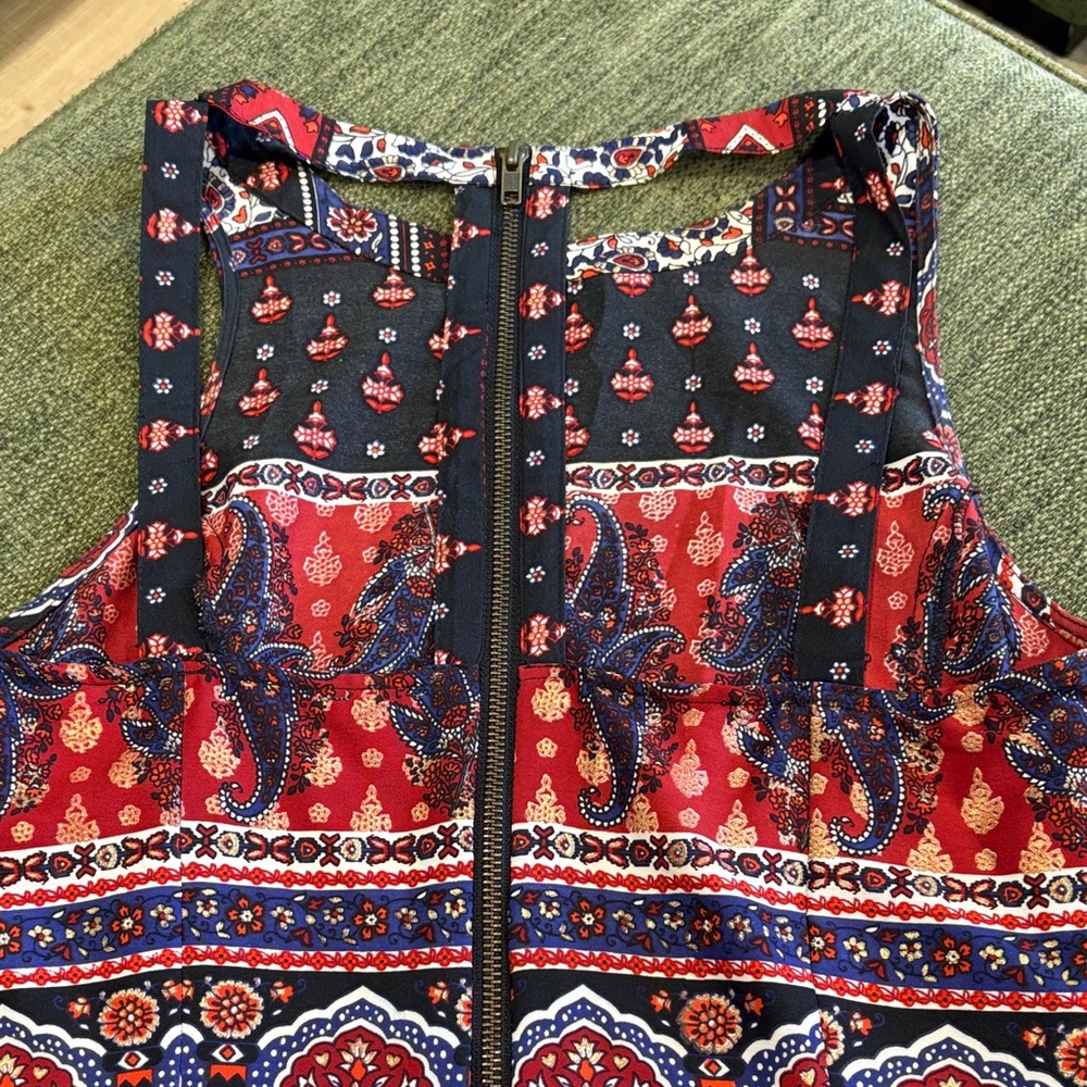 En Creme Multicolor Patterned Mini Dress - Picture 2 of 3